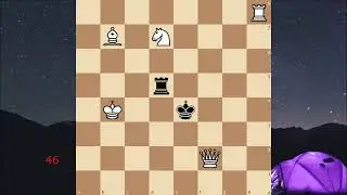 Шахматная задача / Белые начинают и ставят мат в 2 хода