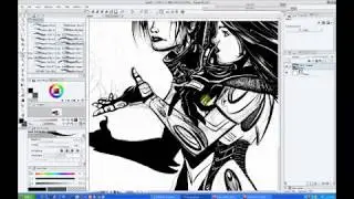 Drawing and inking in manga studio 5