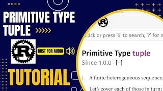 Primitive Type Tuple  - Tutorial - Basics of  Rust Programming for Audio