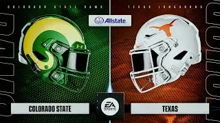 Colorado State vs Texas Week 1 | College Football 25 | Full Game Simulation