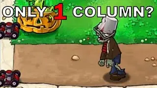 The FINAL Challenge - 1 COLUMN ONLY on SECRET Levels in PvZ!