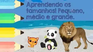 Aprendendo os Tamanhos - PEQUENO, MÉDIO E GRANDE! #noçõesdegrandeza #artemundodesenho