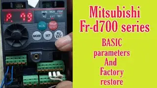 How to sett basic parameters in d700 | factory restore in mitsubishi d700 series