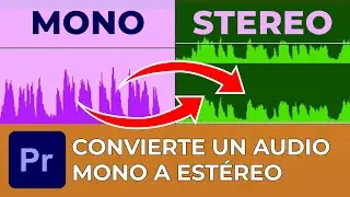 CONVERTIR UN AUDIO mono a estéreo en Premiere
