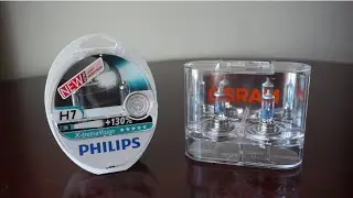 Philips X-tremeVision +130% (3700k) vs OSRAM Night Breaker Unlimited (3600k)