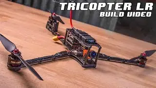 TRICOPTER LR - Long Range FPV, 1h+ Flight time, Foldable multirotor - Build Video.