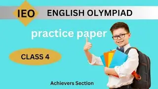 English Olympiad practice paper for Class 4| IEO preparation | English Questions & Answers | quiz