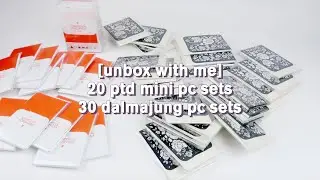 [unbox with me] 20 bts ptd mini photocard sets & 30 dalmajung photocard sets