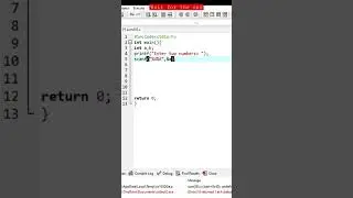 Let's calculate sum of two numbers using C language #shorts #clanguage #coding #programming #viral