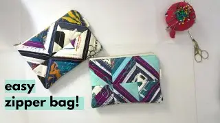 How to sew a selvage edge zipper pouch