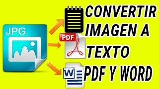 Como convertir imagen a TEXTO,PDF,WORD facil