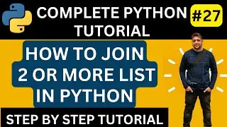 How to join Two list in python | how to join list in python | Combine Python Lists | Python Tutorial
