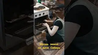 жизнь на даче зимой в Сибири