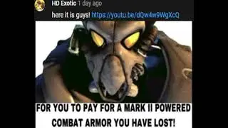 Power Armor but vocoded to at doom's gate