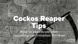 Cockos Reaper Quick Tips/Tricks. How to deactivate after recording confirmation Window