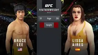 UFC 4 | Bruce Lee vs. Lissa Aires (PLUS-SIZE) (EA Sports UFC 4)