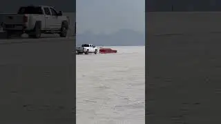 This streamliner runs twin snow mobile Arctic Cat engines and went 234.533 mph at Bonneville!
