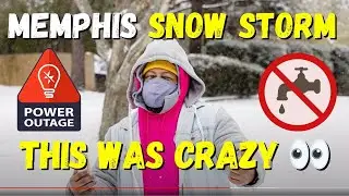 Memphis' Snow Storm was Crazy! MLGW NO WATER - 2024 Vlog