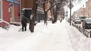 На смену ледяному дождю и сильному снегопаду в Карелию придут морозы