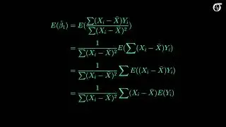 Deriving the mean and variance of the least squares slope estimator in simple linear regression