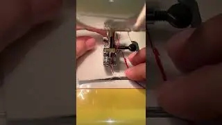 Точечная закрепка в конце шва