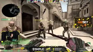 s1mple plays faceit on mirage