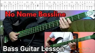 No Name Bassline Bass Guitar Lesson + Backing Tack | Nepali Bass Guitar Lesson