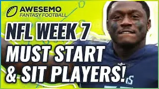 MUST START And SIT Players For Week 7 | Fantasy Football 2021