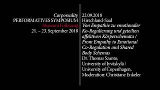Corporeality. From Empathy to Emotional Co-Regulation and Shared Body Schemas (8)