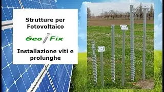Installazione viti e prolunghe per fotovoltaico Geofix