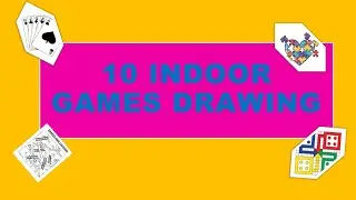 Easy Drawing of indoor games |10 indoor games drawing | picture of indoor games | Best for school