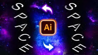 Space Text Drop Effect | Illustrator Tutorial