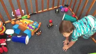 Baby toy has dying battery