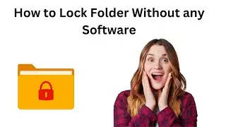 How to Lock Folder Without any Software in Windows-10 or Windows-11 in Hindi.