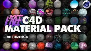 Free Cinema 4D Material Pack (100+ Materials) by Qehzy