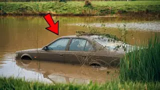 They lifted a car from the bottom of the river and discovered a frightening discovery inside!