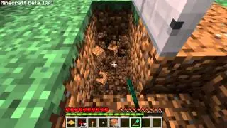 Minecraft Doppeltür System mit Knopf und Druckplatte