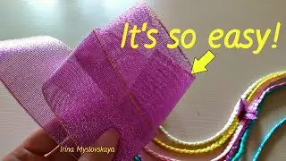 Так просто! 3D бабочки из остатков лент за пару минут!