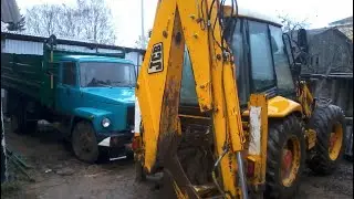 Задний челюстной ковш JCB и помпа для откачки воды для JCB. 