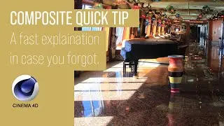 CInema 4D Tutorial: Compositing background - quick reminder