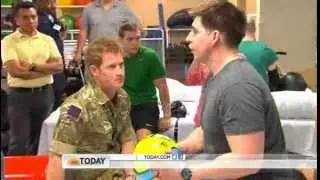 Prince Harry gets football lesson at Warrior Games