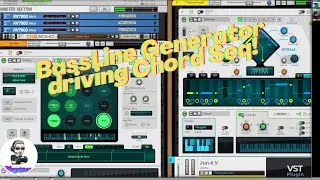 Chord Sequencer driven by Bassline Generator in Reason 12!