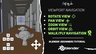 Blender 4.0 Basic 1: Navigating the 3D View - Rotate, Pan, Zoom, Orbit, Walk/Fly Navigation