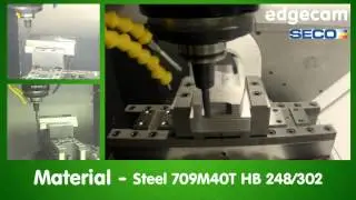 Edgecam Waveform roughing and 5-axis milling - Mikron HMP600 U