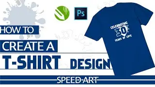 How to create a T-shirt design (time lapses)