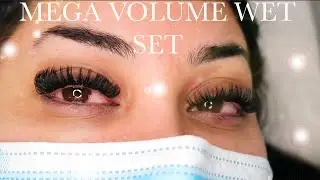 LASH EXTENSION TIPS: Mega Volume Wet Set (How to create a dark lash line with the wet set)