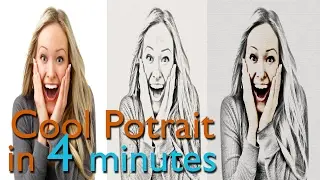 Photoshop Tutorial - How to Transform a photo into Cool Potrait/Drawing - Magic Hives
