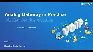 DINSTAR Analog VoIP Gateways in Practice  Recording