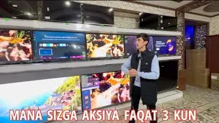 TELEVIZORLARDA AKSIYA FAQAT 3 KUN 8-9-10-DEKABR KUNLARI SHOSHILING