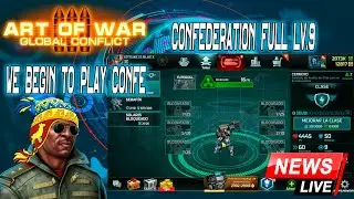 ART OF WAR 3 / IMBA 🤠MEJORAS DE CONFEDERACION FULL + HEROES FULL LV.9 //CUENTA FREE
